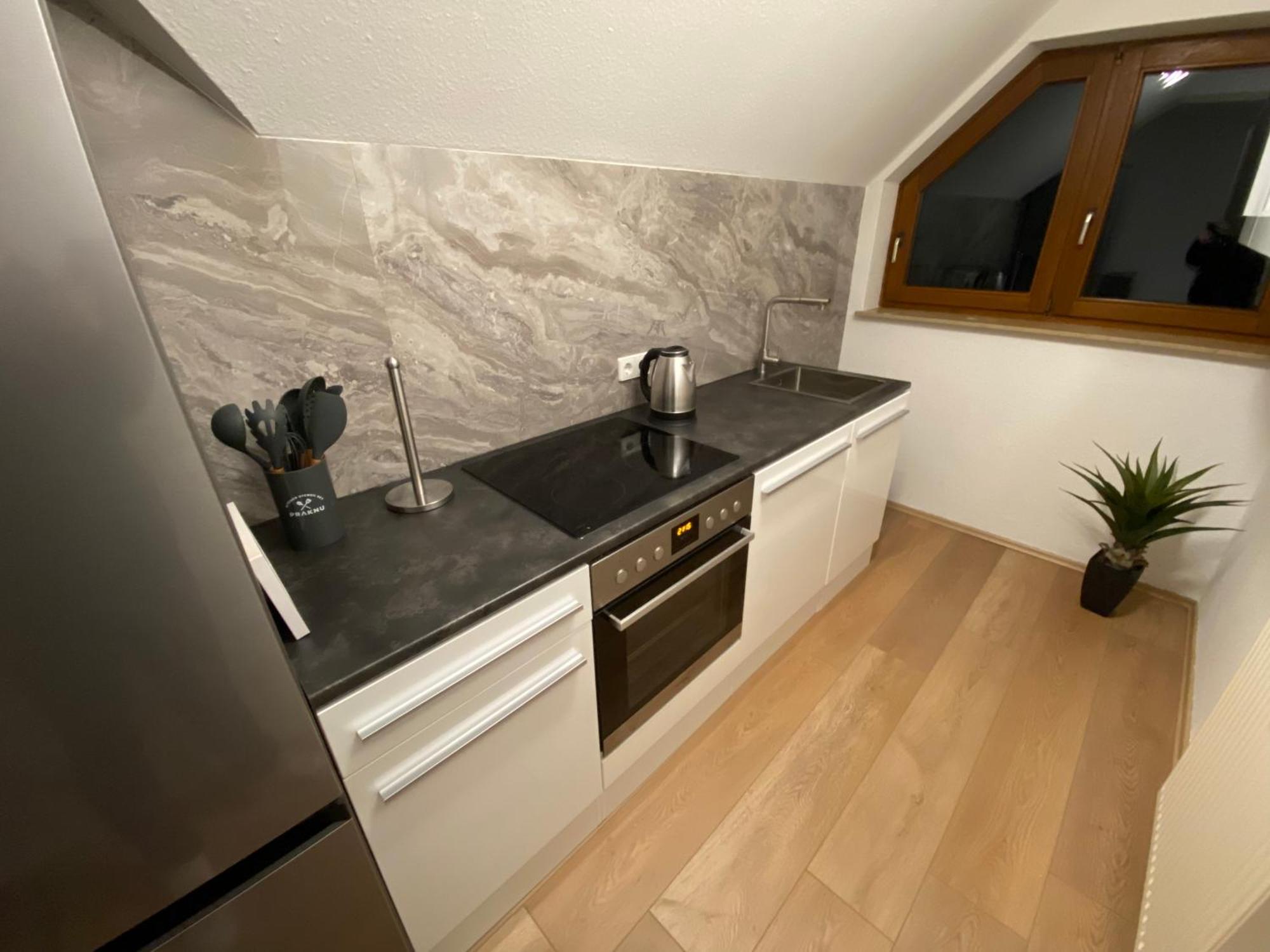 Appartement Am Kaibach - Kueche - Balkon - Bad Forchtenberg Dış mekan fotoğraf